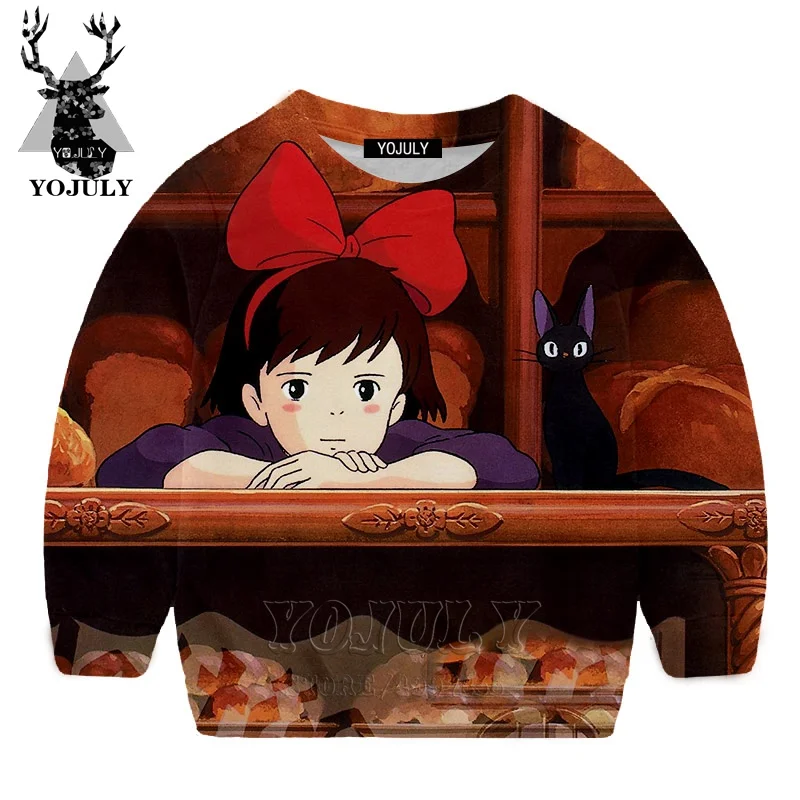 YOJULY Kiki служба доставки Harajuku 3D печать для мальчиков и девочек Подростковая
