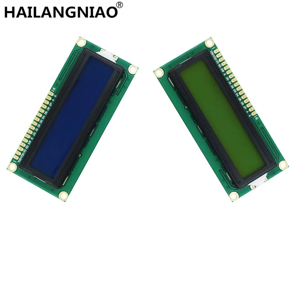 20 шт. 1602 дюйма 16x2 символа ЖК дисплей модуль HD44780 контроллер синий/зеленый экран