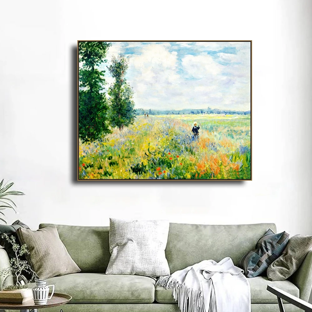 Поппи Филд от Monet холст живопись каллиграфия постер печать гостиная дом