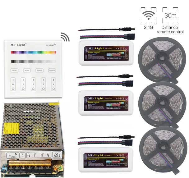 5 ~ 20 м 5050 RGB светодиодный светильник + Mi. Светильник Led контроллер 2 4G B3 настенный