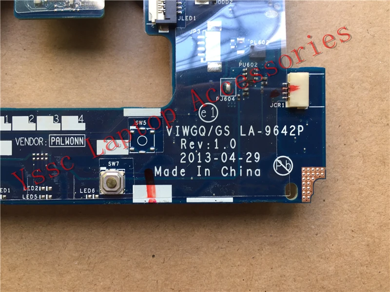 Новый VIWGQGS LA-9642P материнская плата для ноутбука Lenovo G510 (для intel I3 I5 I7 CPU) Гарантия: 90