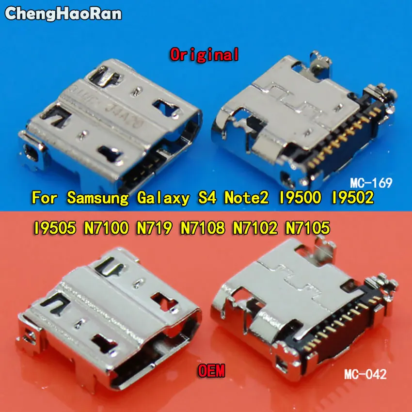 ChengHaoRan 2 шт. разъем Micro USB для зарядки Samsung Galaxy S4 I9500 I9502 I9505 N7100 N719 N7108 N7105|Шлейфы