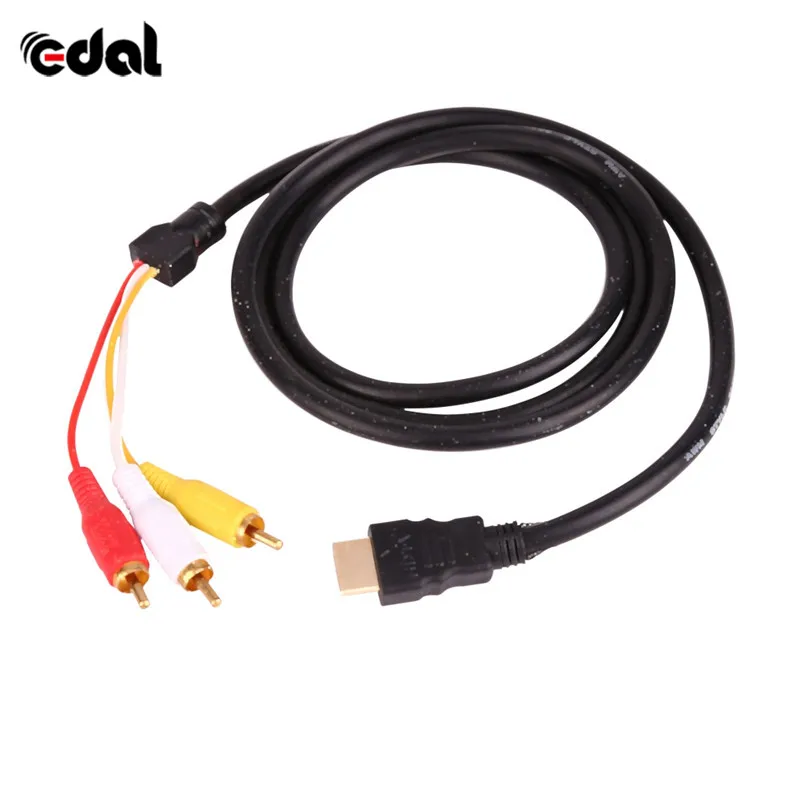 1080P HDMI папа на 3 RCA видео аудио шнур компонент AV кабель-адаптер HDTV соединительная