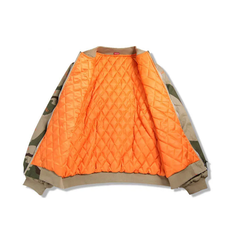 

Autumn Winter plus Thick Coats Streetwear Fashion Men's Clothing Hip Hop Jacket Loose Camouflage Printed Casual Jackets