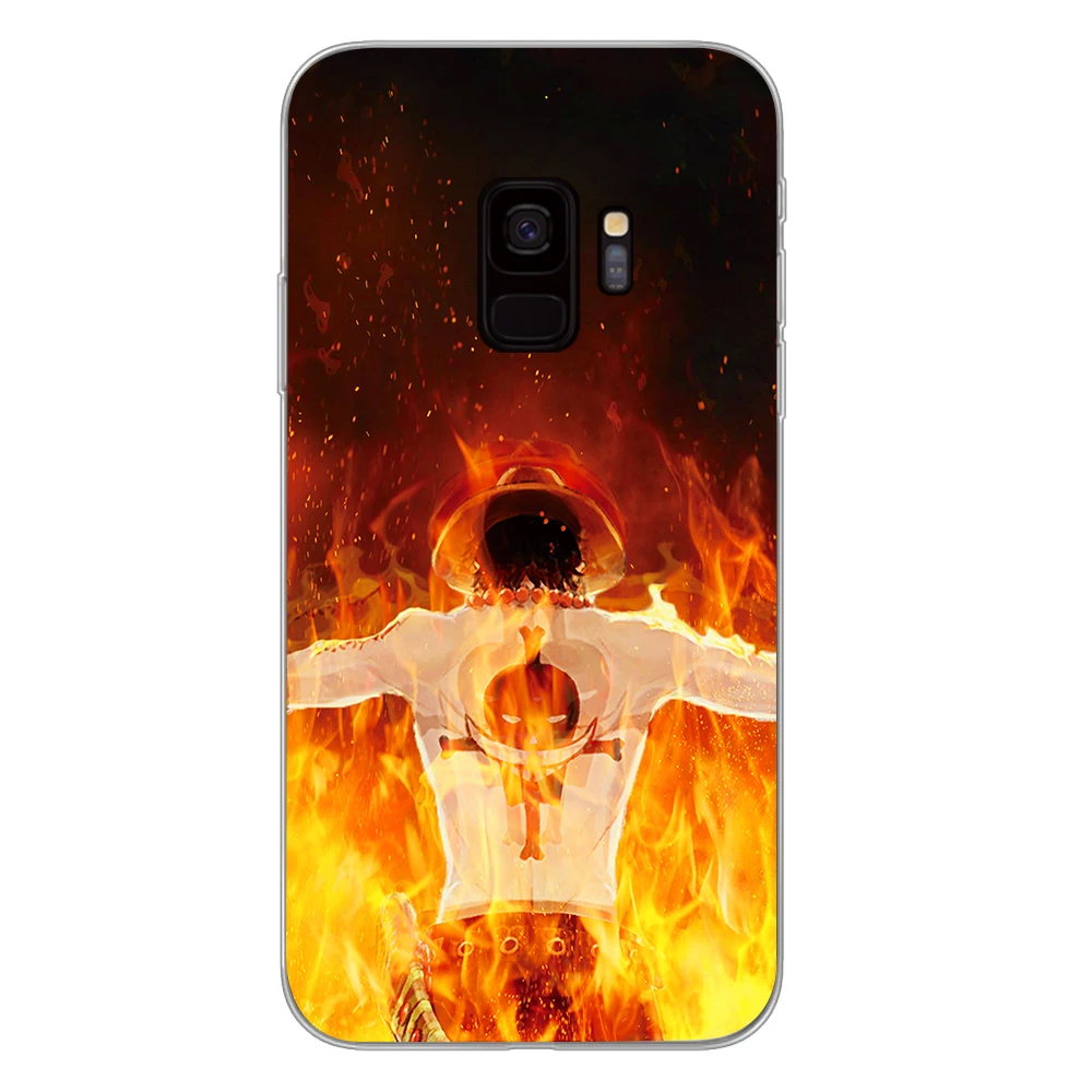 9 One Piece Эйс комиксов чехол для телефона для samsung Galaxy S10 S10E S8 плюс S6 S7 край S9 S10e плюс Чехол - Цвет: 9