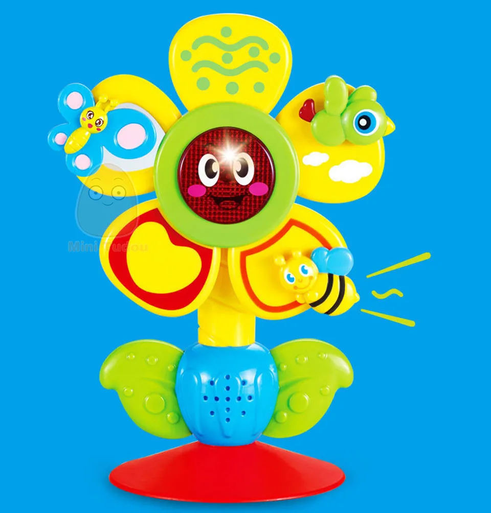Multi-touch Rotating Ferris Wheel Table Tricolor Suckers Toy 0-12 Months Newborns Early Creative Educational Baby Rattle Toys