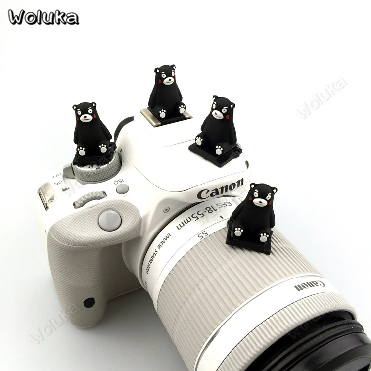 Горячий башмак чехол медведь Кумамон для DSLR камеры Вспышки Аксессуары