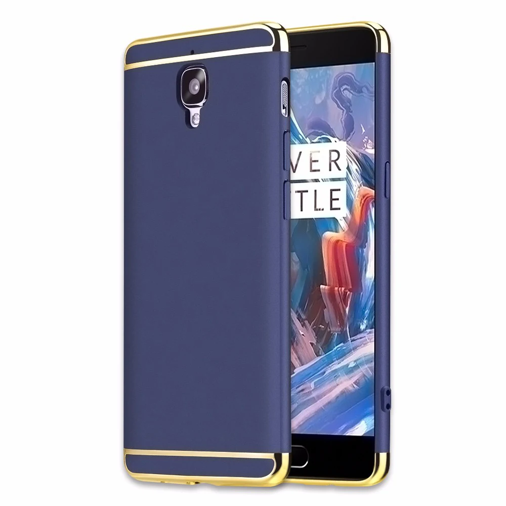 GKK OnePlus 3T гальванический 3 в 1 чехол для телефона для OnePlus 3 чехол A3000 жесткий с защитой экрана OnePlus 3T чехол