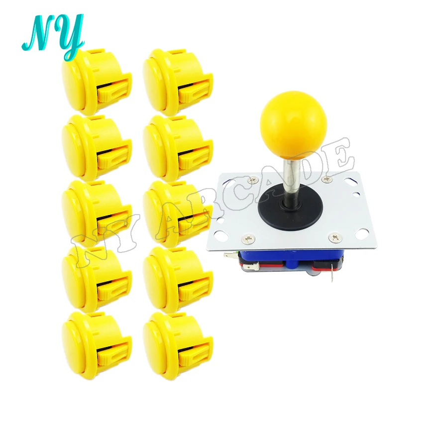 Аркадный Комплект сделай сам хорошего качества круглая кнопка 30 мм/аркадная с