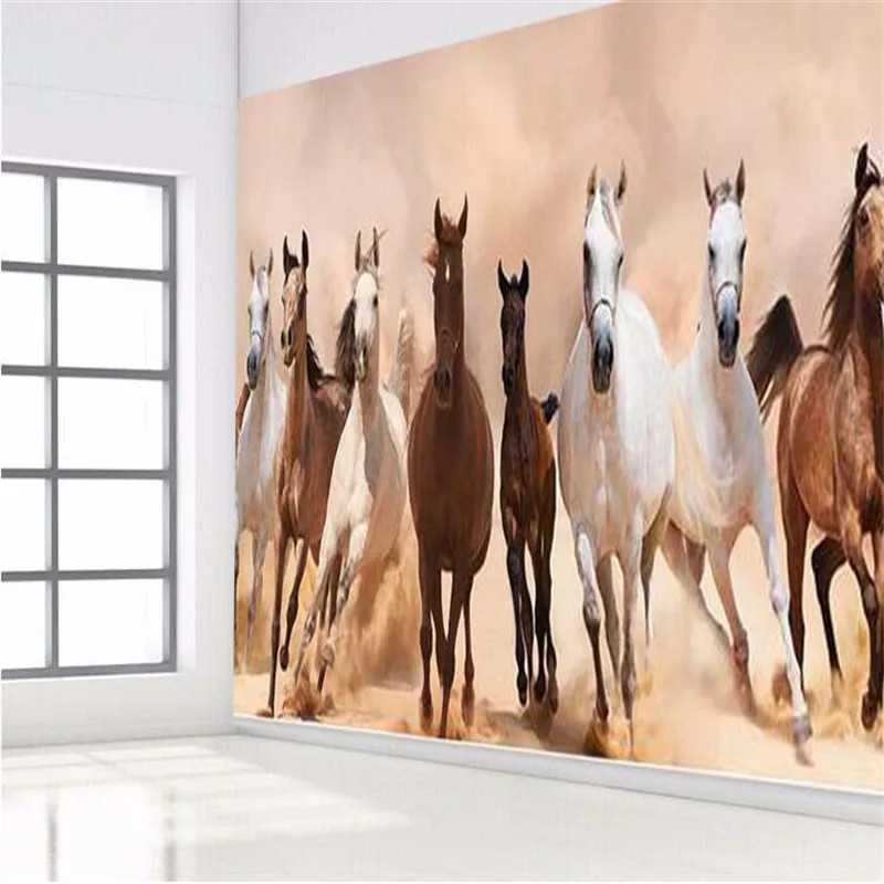 3d обои Европейский минималистский Лошадь Животное превышение скорости полный