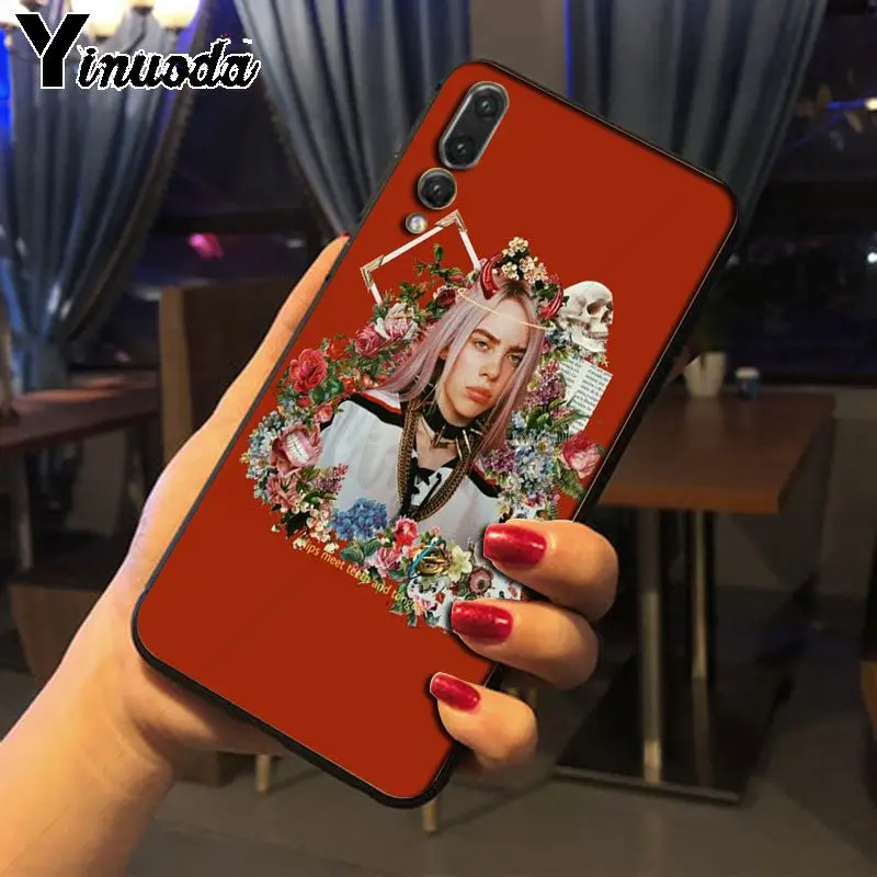 Yinuoda Billie Eilish мягкие Аксессуары для телефонов Чехол Huawei P20pro mate10lite p9 p10plus honor 8x 7A nova3i