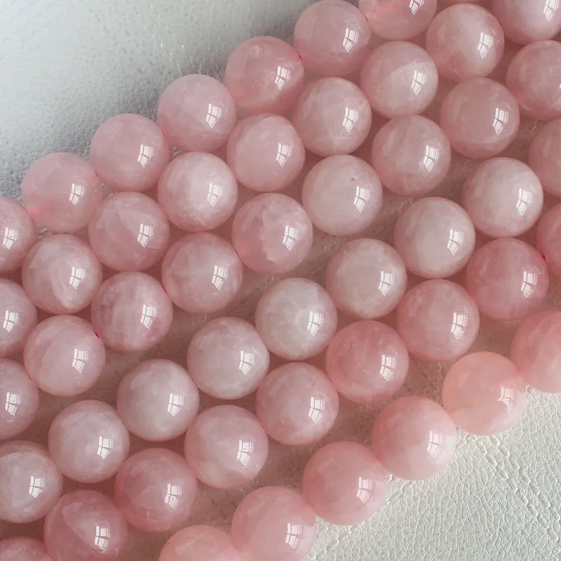 Розовые кварцевые бусины Laerf beads 16 мм 20 шт