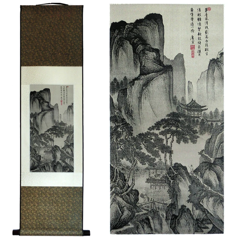 Картина из шелкового свитка Tangfoo известные традиционные китайские картины