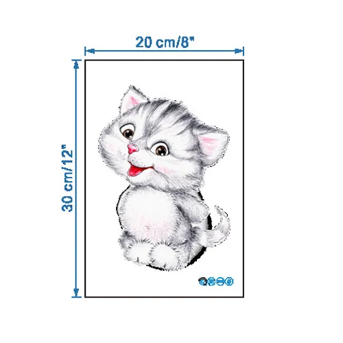 Pattern 5 Очень милая наклейка на стену в виде мультяшного котенка для ванной, унитаза, в гостиную, украшение дома, арт-наклейки, постер, обои наклейка, наклейки - Цвет: Pattern 5