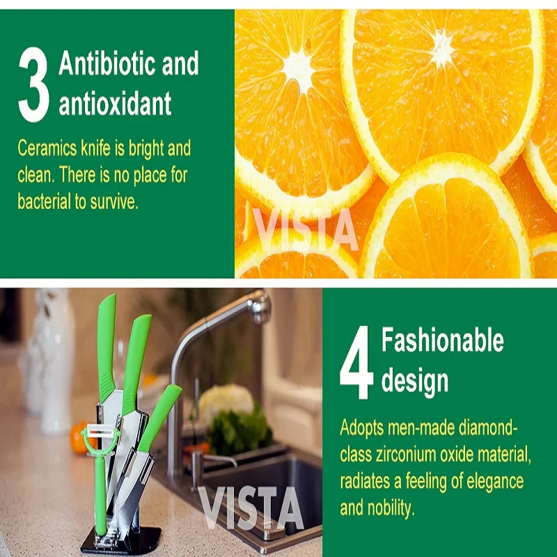 Высококачественный керамический кухонный нож 8 цветов одиночный 3 &quot/ 4&quot/ 5 6&quot