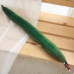 55cm towel gourd Имитация плюша овощи Тыква колокол перец чили Горькая тыква Полотенце Тыква огурец мягкие подушки в виде продуктов дивана подушки реквизит - Color: 55cm towel gourd