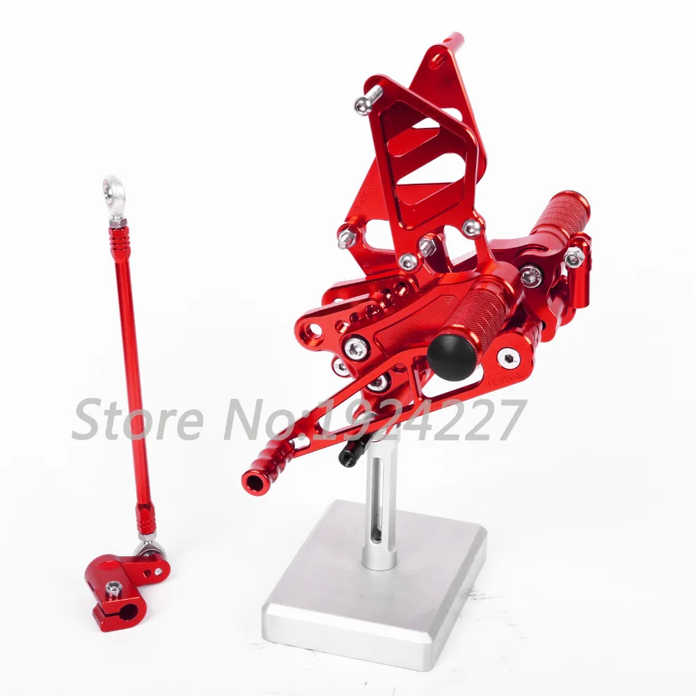 CNC Алюминиевые Подножки Rearsets задние наборы тормозной сдвиг для Honda NSR250 PGM2/3/4 MC28 1994