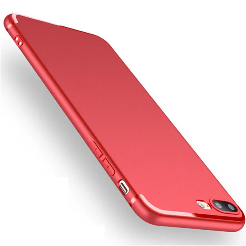 Luxury Thin Matte Silicone Shockproof Soft TPU Candy Phone Case Full Cover Skin For iPhone 7 8 6 6S Plus X 5 5S SE | Мобильные