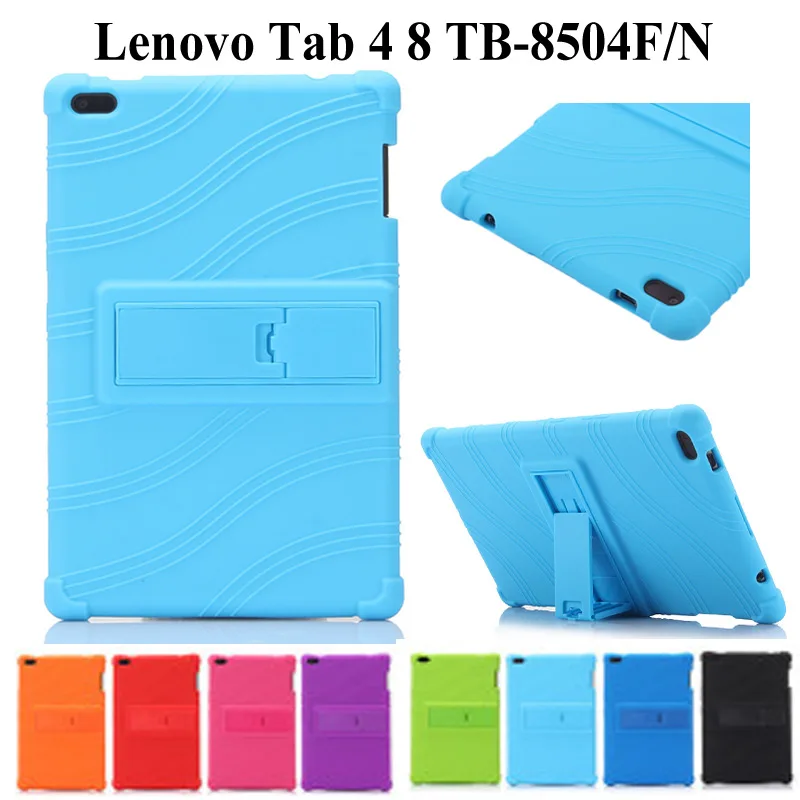 Силиконовый мягкий чехол из искусственной кожи для Lenovo Tab 4 ТБ 8504F умный 2017 выпуска