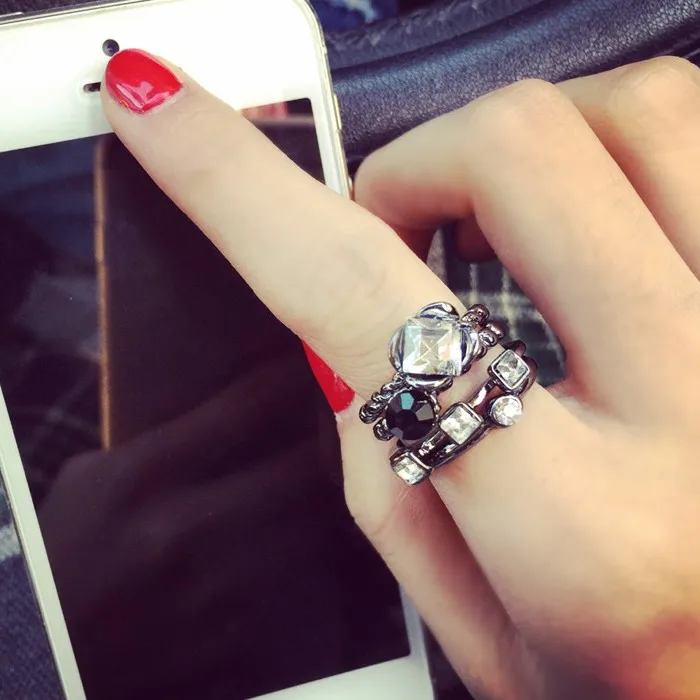 Женское Винтажное кольцо в стиле бохо Knock 4 шт./компл. с опаловым кольцом|opal ring