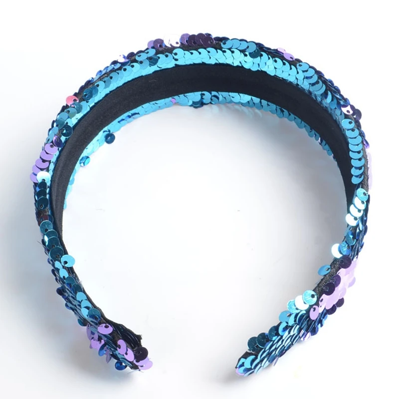 Повязка на голову женская с блестками и юбкой годе | Украшения аксессуары