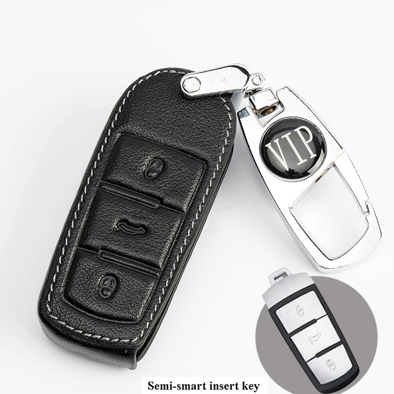 Чехол для ключа Vw из натуральной кожи чехол автомобиля Volkswagen VW Golf 7 Passat B5 B6 B8 B7 R36 B7L