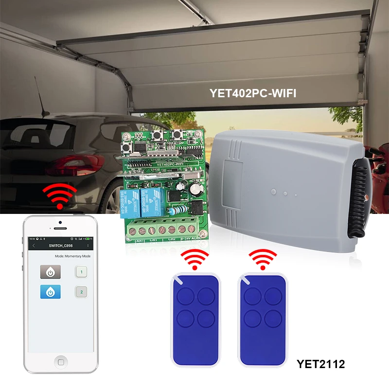 Умный дом WIFI беспроводной 2 канальный универсальный переключатель приемник для
