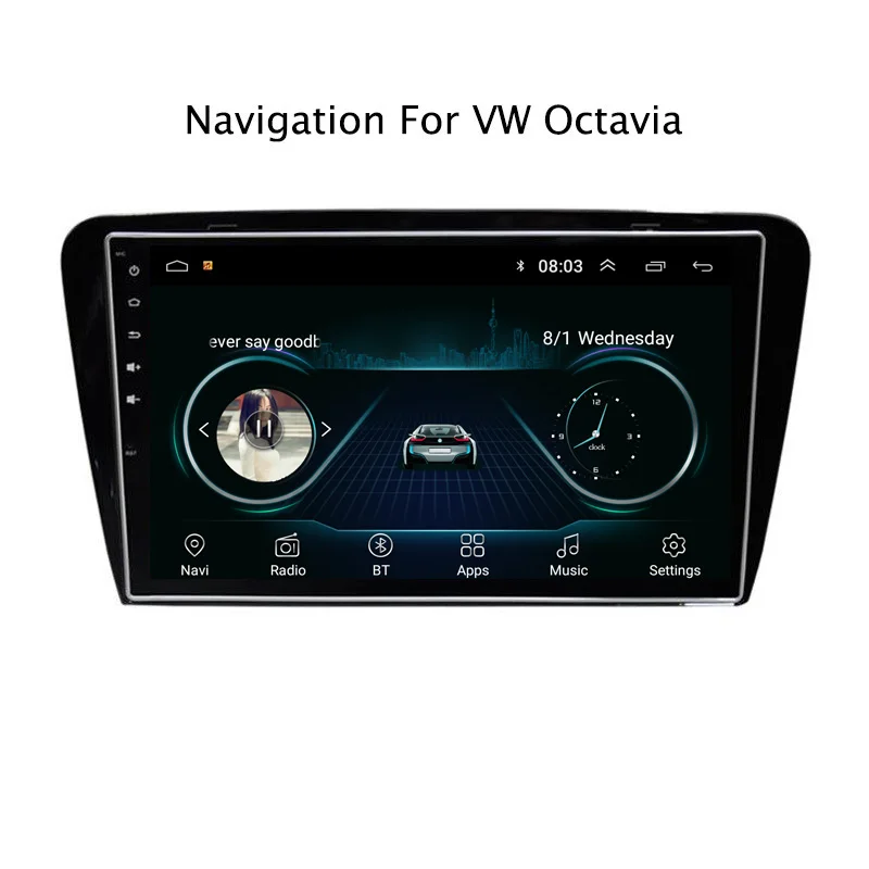 10 1 &quot2.5D IPS Android 8 автомобильный DVD GPS плеер для Skoda Octavia 2015 2018 Радио стерео головное