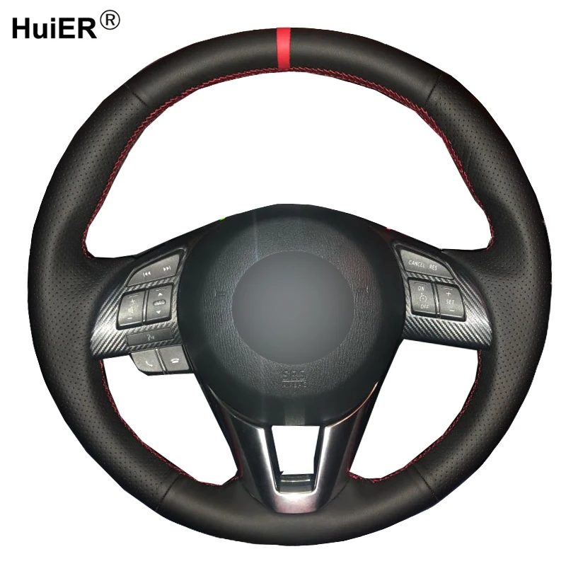 Аксессуары сделай сам для Mazda 3 Axela 2013 2016 6 Atenza 2014 2017 2 2015 чехол Volante|Чехлы на руль| |