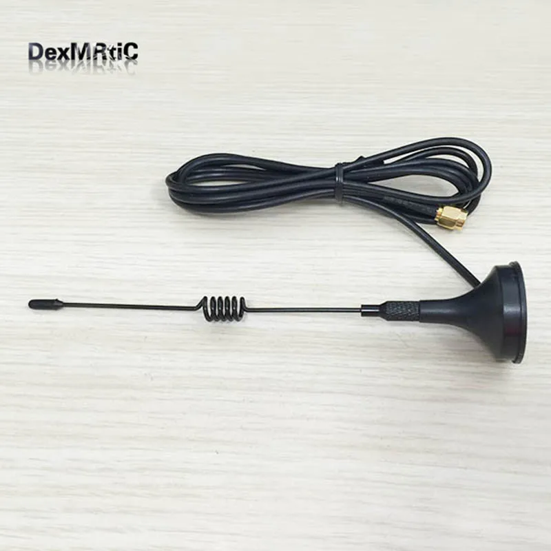 

433Mhz radio antenna 3dbi magnetic base extension cable 1.5m RPSMA male #1