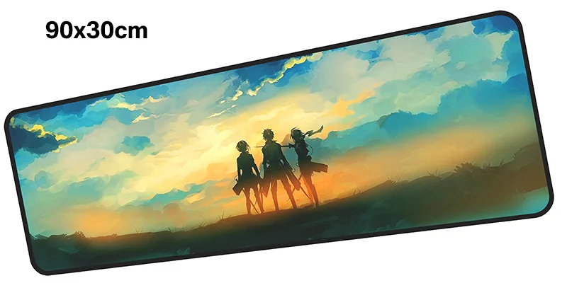 Коврик для мыши Attack on Titan gamer 900x300 мм коврик для мыши notbook игровой коврик для мыши Кастомизированный коврик для мыши стол для компьютера аксессуары для padmouse