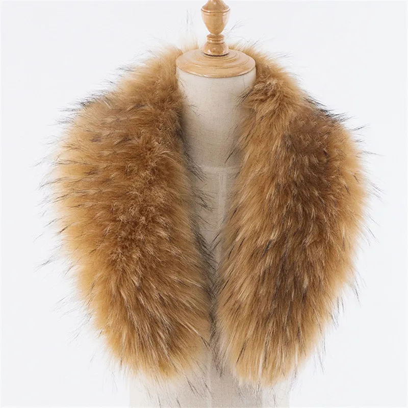 2019 новый модный топ с мехом енота реальной меховой воротник шарф многоцветный