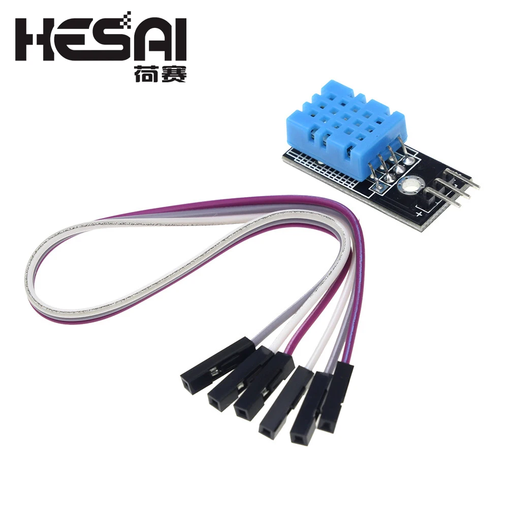 Датчик температуры и относительной влажности DHT11 модуль с кабелем для arduino Diy Kit