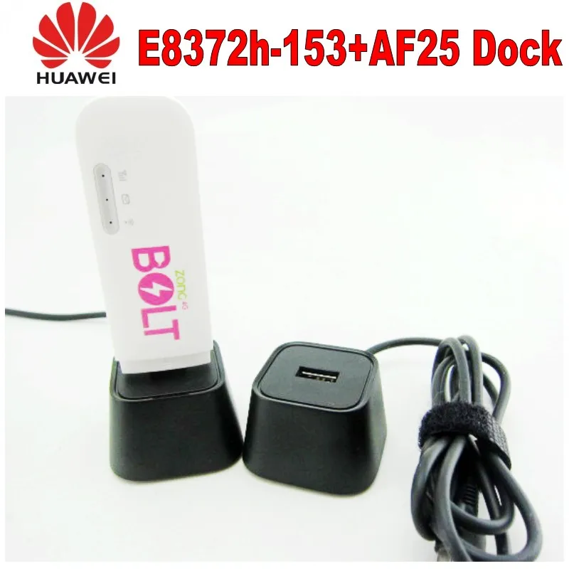 Высокоскоростной USB модем Huawei E8372H 153 4G + WiFi с антенной 4g и док станцией huawei AF25|modem
