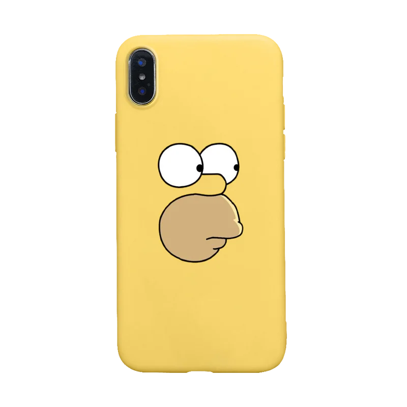 Чехол для телефона Homer J. Simpson silico TPU чехол для iPhone 5 5S SE 6 6s 7 8 PLUS X XR XS MAX fashion Bart Simpson phone shell coque - Цвет: Y-1523