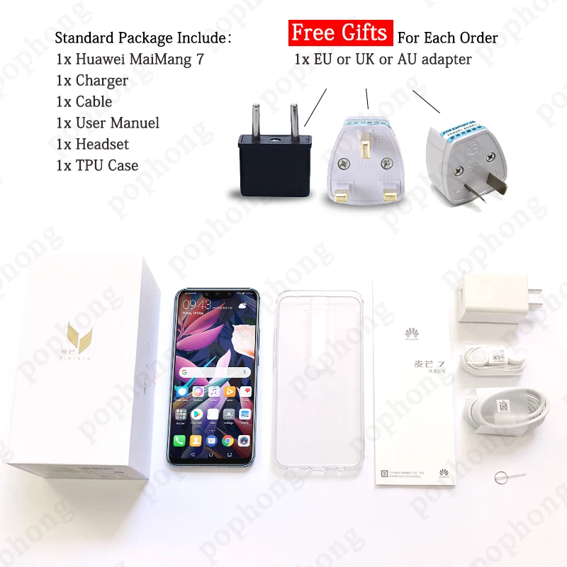 HUAWEI Mate 20 Lite смартфон с 6 3 дюймовым дисплеем восьмиядерным процессором Kirin 710 ОЗУ ГБ