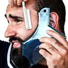 Шаблон для укладки бороды трафарет гребень для бороды для мужчин легкий и гибкий подходит для всех в одном инструмент для обрезки бороды формирующий гребень инструмент