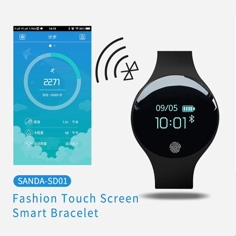 Модные мужские и женские Bluetooth умные электронные браслеты с камерой шагомером
