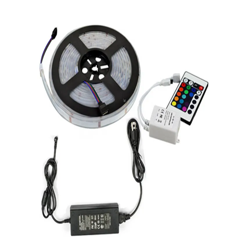 IP68 5050 rgb Светодиодная лента tira de tape fita 5 м силиконовая трубка для подводного