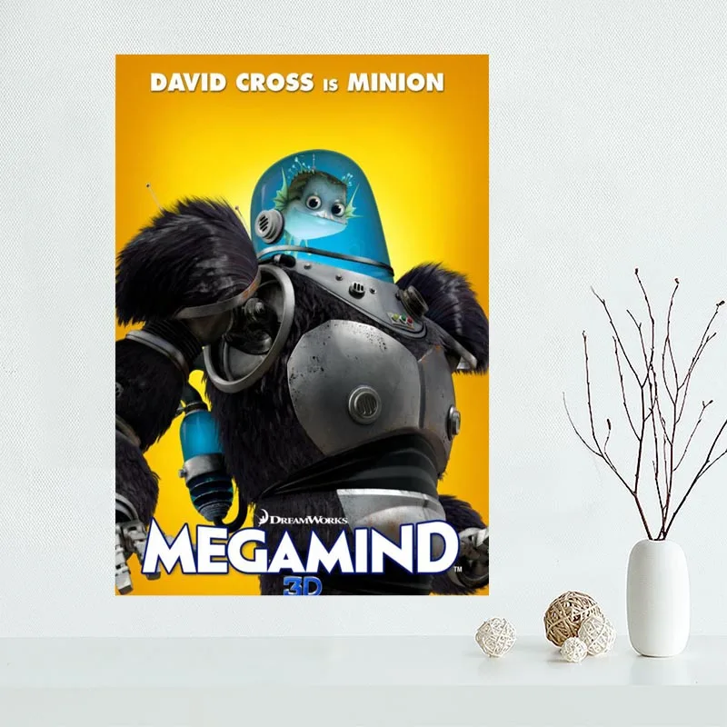 Оригинальный холщовый постер megamind украшение для дома настенное искусство Новое