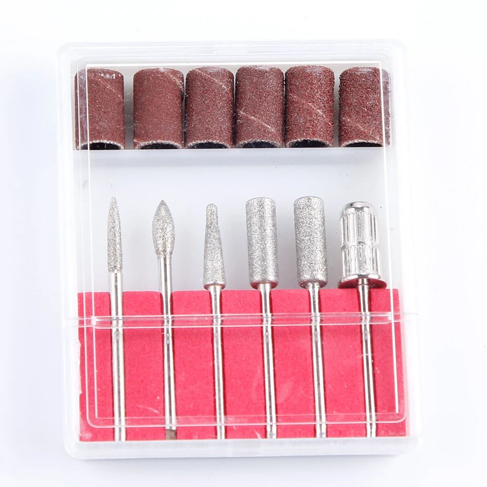 Набор электрических насадок для маникюра и педикюра с машиной фрезеровки 30000/20000 об/мин для работы с ногтевыми пластинами и дизайном.