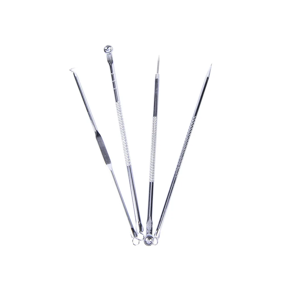 

4pcs/lot Stainless Needles Pimple Acne Blackhead Remover Tool Blackhead Remover For Face Cleaning Remover