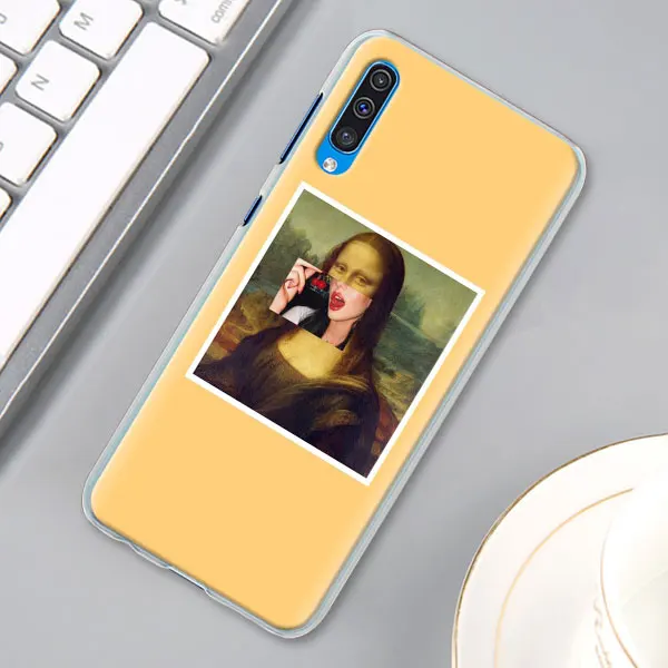07 Художественный эстетический чехол с рисунком Ван Гога Мона Лиза для samsung Galaxy A30 A40 A50 A70 A6 A8 Plus A7 A9 M30 чехол для телефона Coq - Цвет: 07