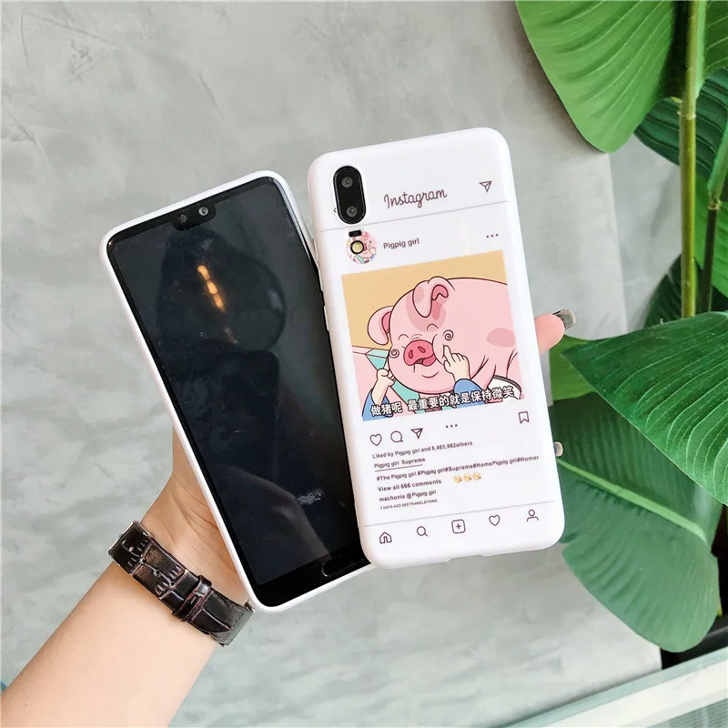 Глянцевая Мягкий чехол для iPhone 8 7 Чехол 6 6s плюс милые поросенка х обложки на айфон