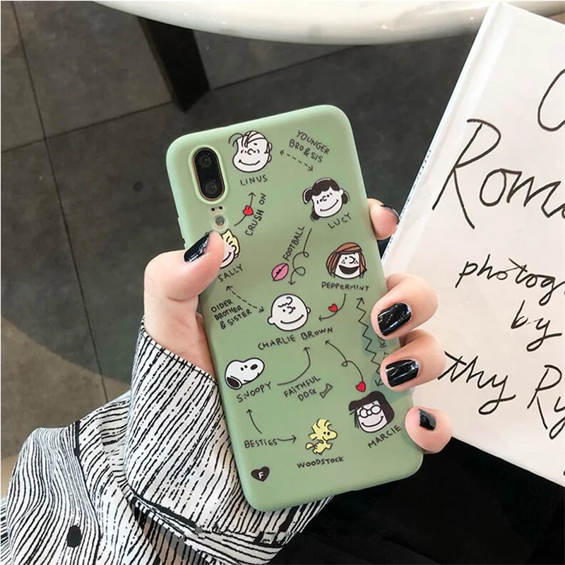 Мягкие Семейные чехлы с рисунком Арахис для huawei P20 P30 P10 mate 10 20 Lite Pro Honor 9 10 8X Nova 3 3i 3e 4 4e задняя крышка