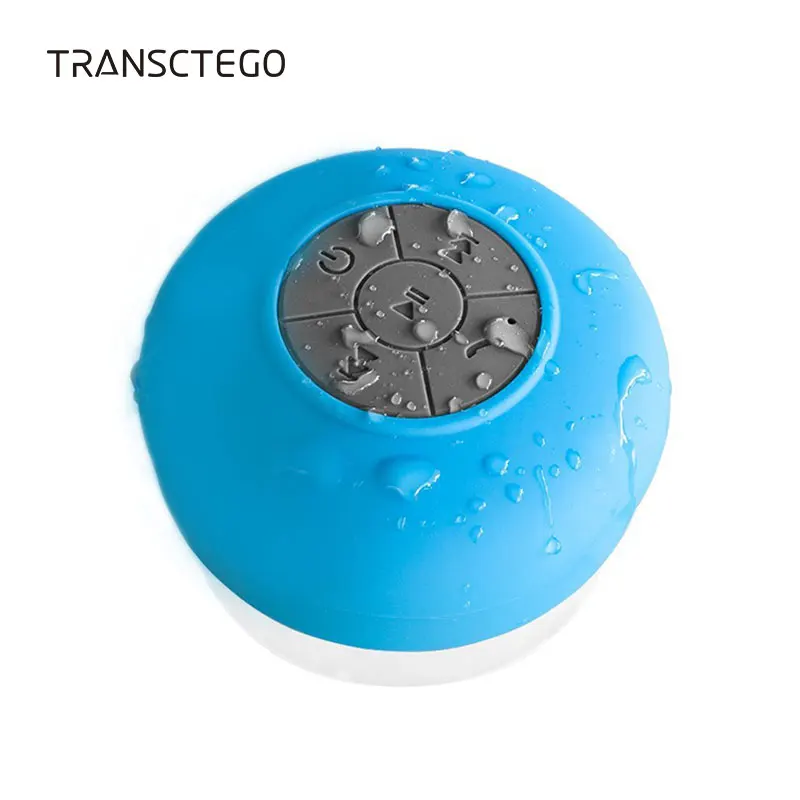 Bluetooth Колонка TRANSCTEGO водонепроницаемая портативная беспроводная душевая мини