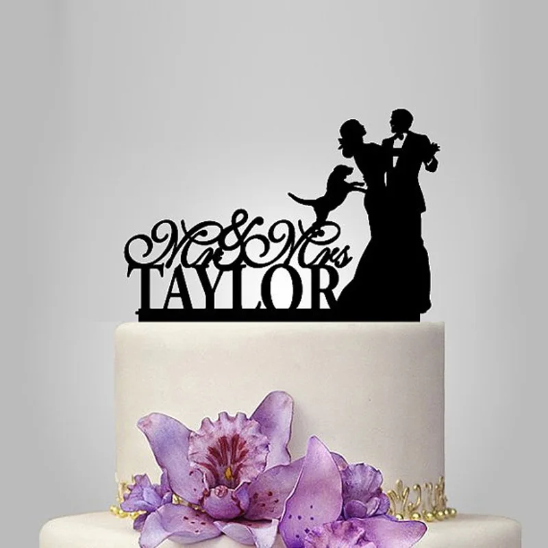 2017 настоящие Персонализированные Акриловые танцы с вами свадебный торт