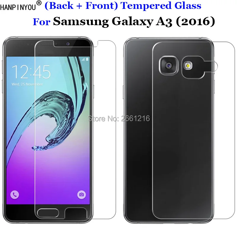 Закаленное стекло 9H 2.5D Премиум Защитная пленка для Samsung Galaxy A3 (2016) A3100 4 7 &quot 2 шт.|film