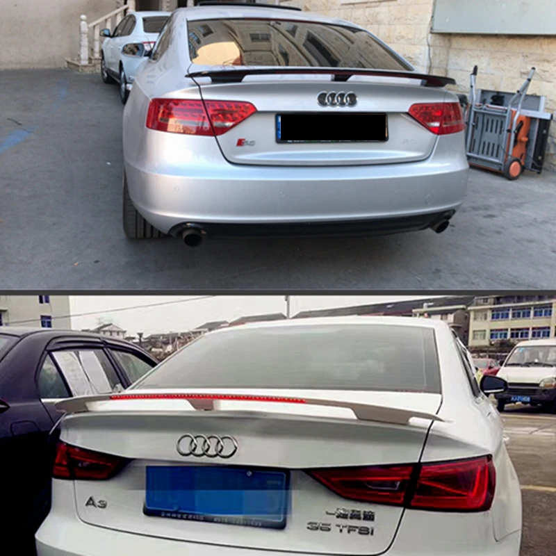 Задний спойлер из АБС пластика для Audi A4L A3 A5 А4 2009 2015|Спойлеры и крылья| |
