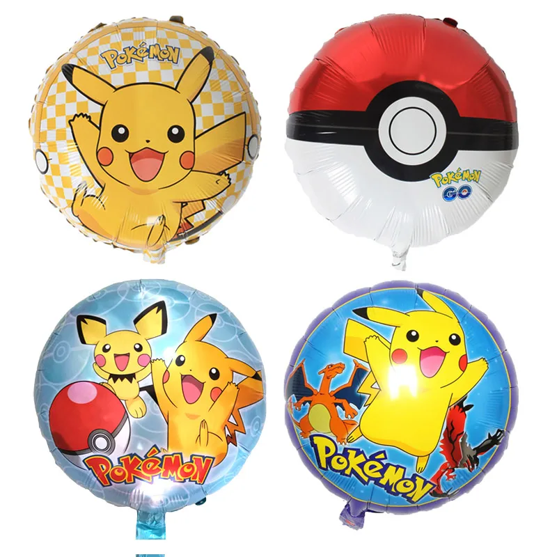 1 шт. мультфильм Пикачу из Pokemon Go гелиевая фольга воздушные шары для детей день